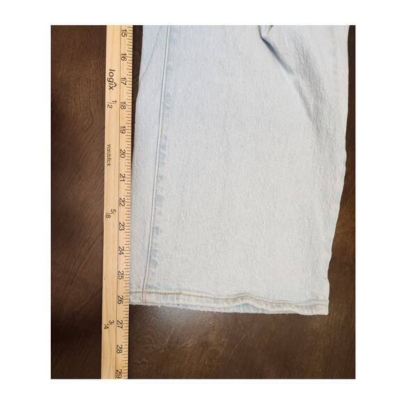 Levi's Women's Light Wash Button Fly Distressed Ribcage Straight Ankle Jeans 20W - Picture 9 of 9